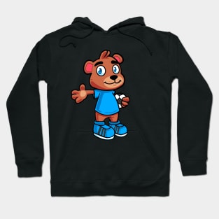 Cute Bear and Ball Hoodie